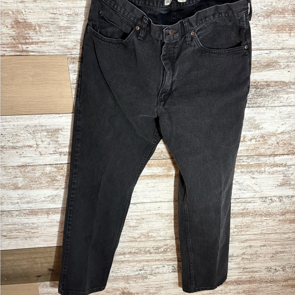 Men's LEE Black Jeans Regular Fit 38x32